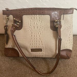 Croc print bag